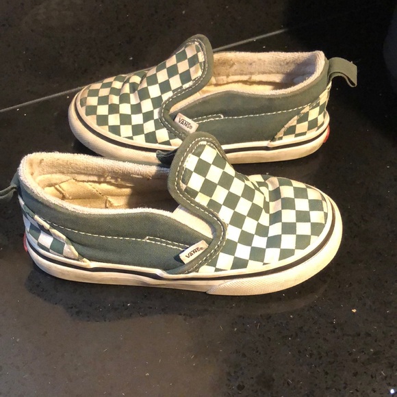Vans toddler checkered slide ons - Picture 1 of 4